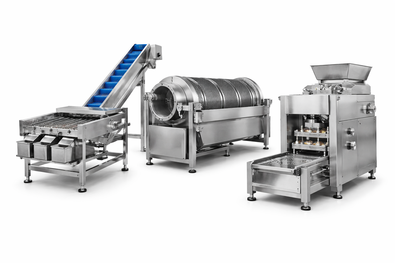 Peladora industrial de frutas y verduras